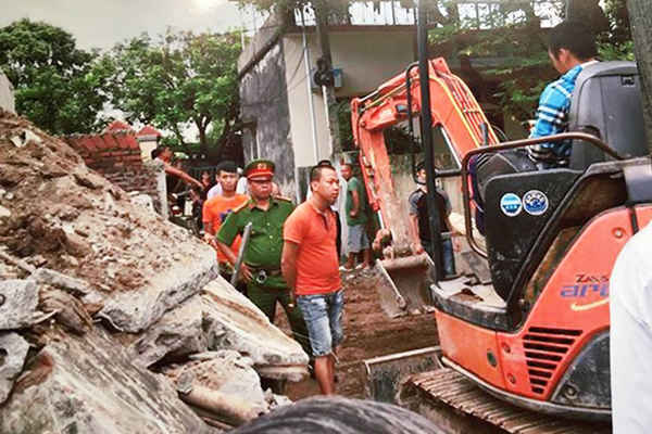 Cảnh tượng ngổn ngang tại ngôi nhà bị phá dỡ trong lần cưỡng chế khiến bà con lối xóm của ông Khuyến phải xót xa (Ảnh do gia đình ông Khuyến cung cấp)