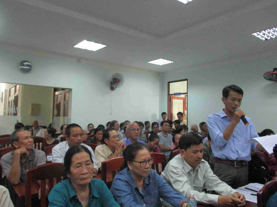 Bà con phường Lê Hồng Phong ý kiến về dự án Đường Hoàng Văn Thụ nối dài