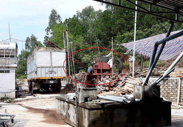 Chỗ chế biến gỗ dăm