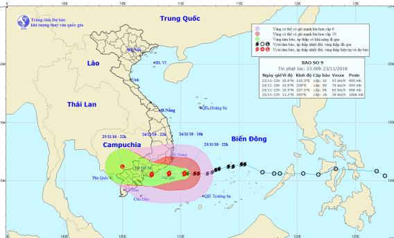 bão số 9 áp sát bờ, TPHCM mưa lớn