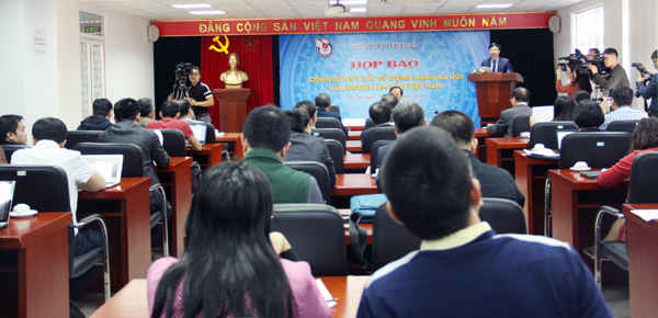 Quang cảnh buổi họp báo
