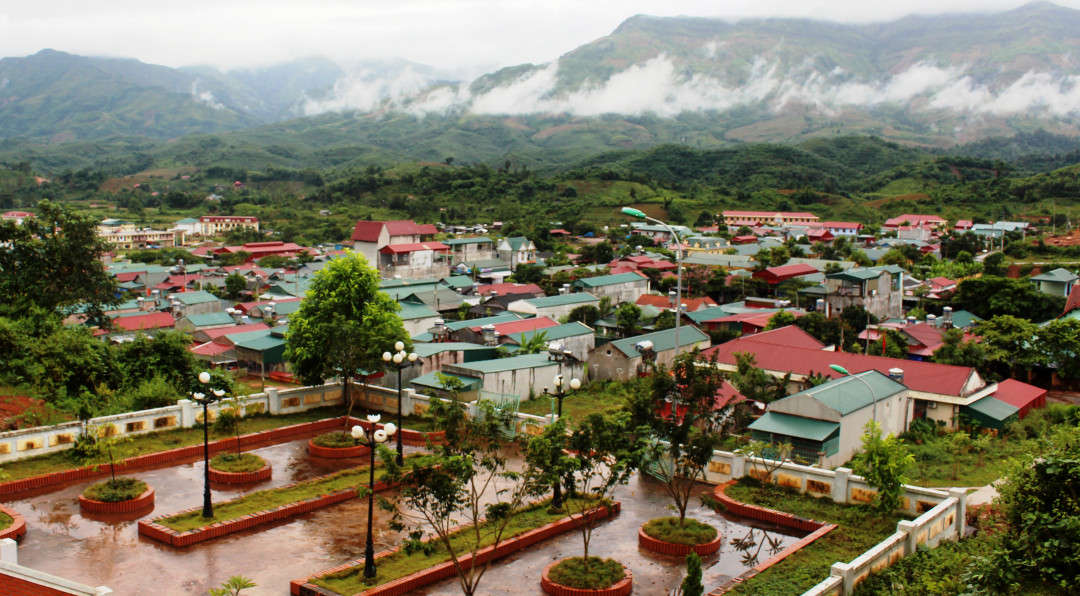 Một góc Trung tâm huyện Mường Nhé.