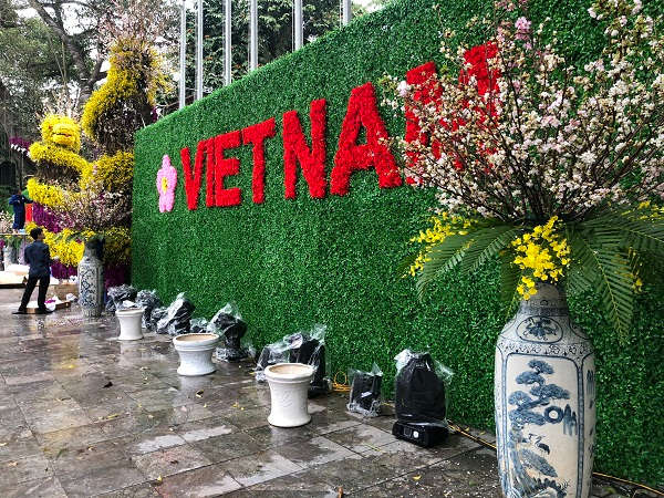 Rực rỡ con đường hoa trước thềm khai mạc Lễ hội hoa anh đào Nhật Bản 2019