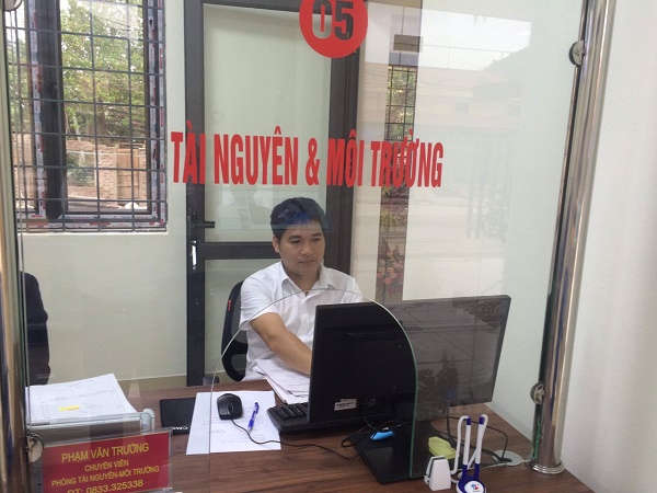 Các cán bộ được cử ra làm việc tại Bộ phận phục vụ hành chính công đã được tập huấn rất bài bản