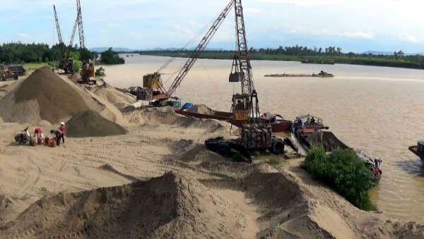 khai thác cát sỏi