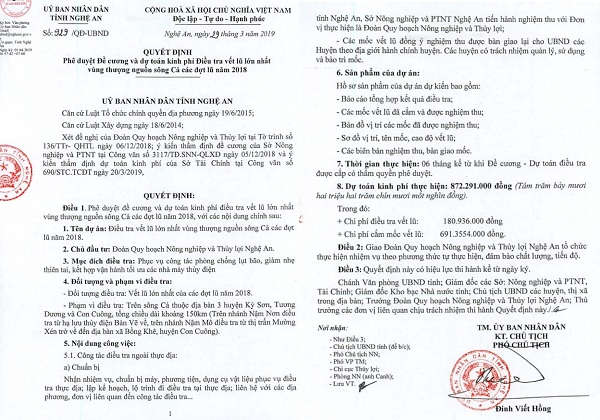 Chuẩn bị đều tra vết lũ lớn nhất vùng thượng nguồn sông Cả