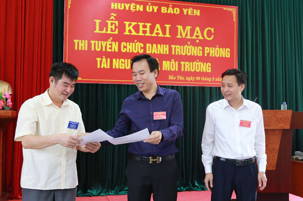 Việc tổ chức thi tuyển thay vì chỉ định chức danh Trưởng phòng Tài nguyên và Môi trường sẽ chọn lọc được cán bộ có năng lực cho ngành tài nguyên và môi trường