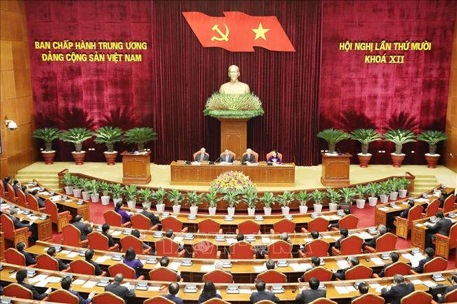 vna potal khai mac hoi nghi lan thu muoi ban chap hanh trung uong dang cong san viet nam khoa xii 110743024 stand