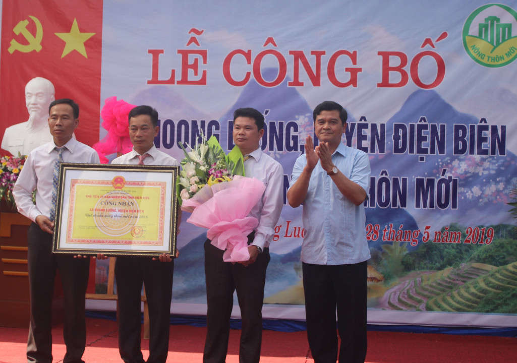 Xã Noong Luống được công nhận đạt chuẩn nông thôn mới năm 2018.
