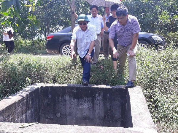 Thứ trưởng Bộ TN&MT Võ Tuấn Nhân kiểm tra Khu liên hợp xử lý chất thải rắn Nghi Yên (huyện Nghi Lộc) vào tháng 4/2019