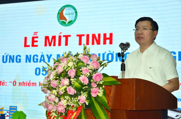 PGS.TS Hoàng Anh Huy - Bí thư Đảng ủy, Hiệu trưởng Nhà trường phát biểu