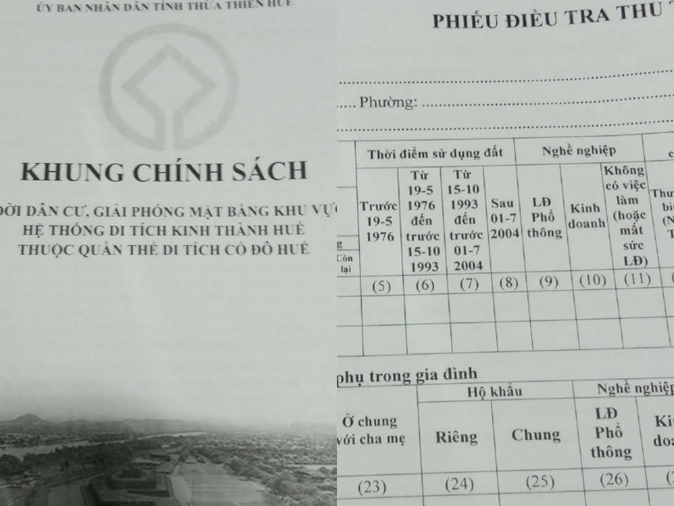 Khung chính sách đặt biệt đã được cơ quan chức năng Thừa Thiên Huế triển khai để trình Bộ TN&MT