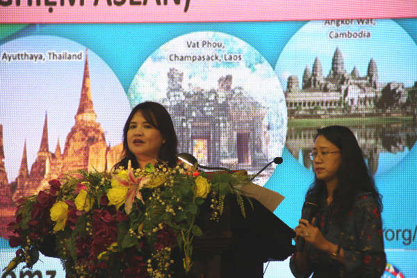 Bà Domilyn C.Villarreiz – Quản lý chương trình Môi trường không khói thuốc, Liên minh Phòng chống tác hại thuốc lá Đông Nam Á trao đổi kinh nghiệm quốc tế