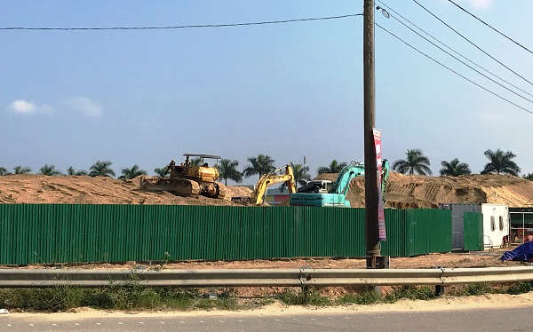 Bãi tập kết sai quy định ở phường Trương Quang Trọng