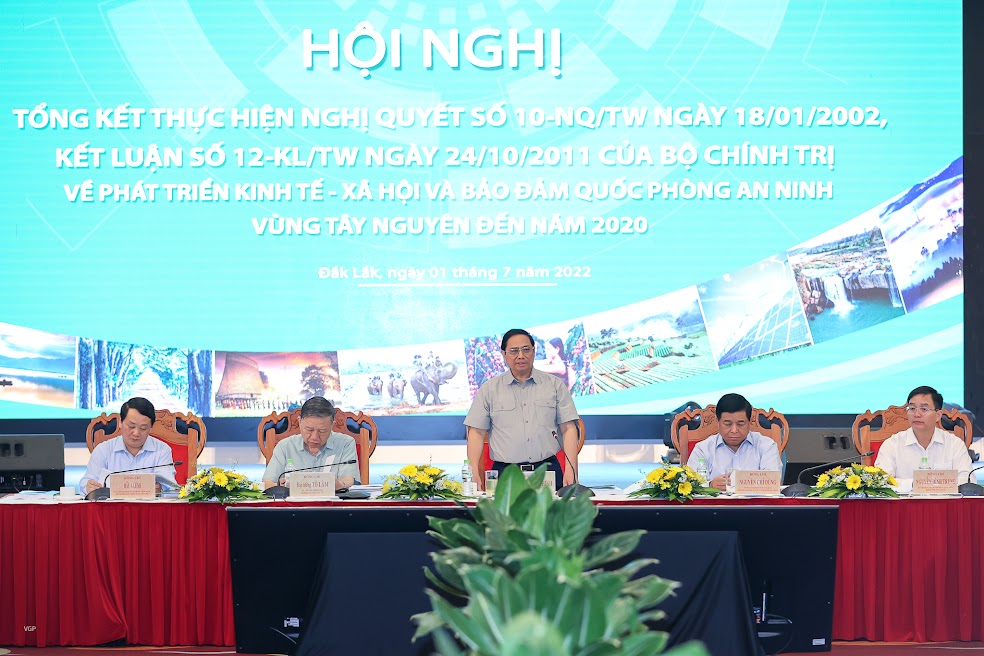 Chùm ảnh: Thủ tướng chủ trì Hội nghị tổng kết Nghị quyết số 10 và Kết luận số 12 của Bộ Chính trị về phát triển Tây Nguyên - Ảnh 4. Chùm ảnh: Thủ tướng chủ trì Hội nghị tổng kết Nghị quyết số 10 và Kết luận số 12 của Bộ Chính trị về phát triển Tây Nguyên - Ảnh 4.