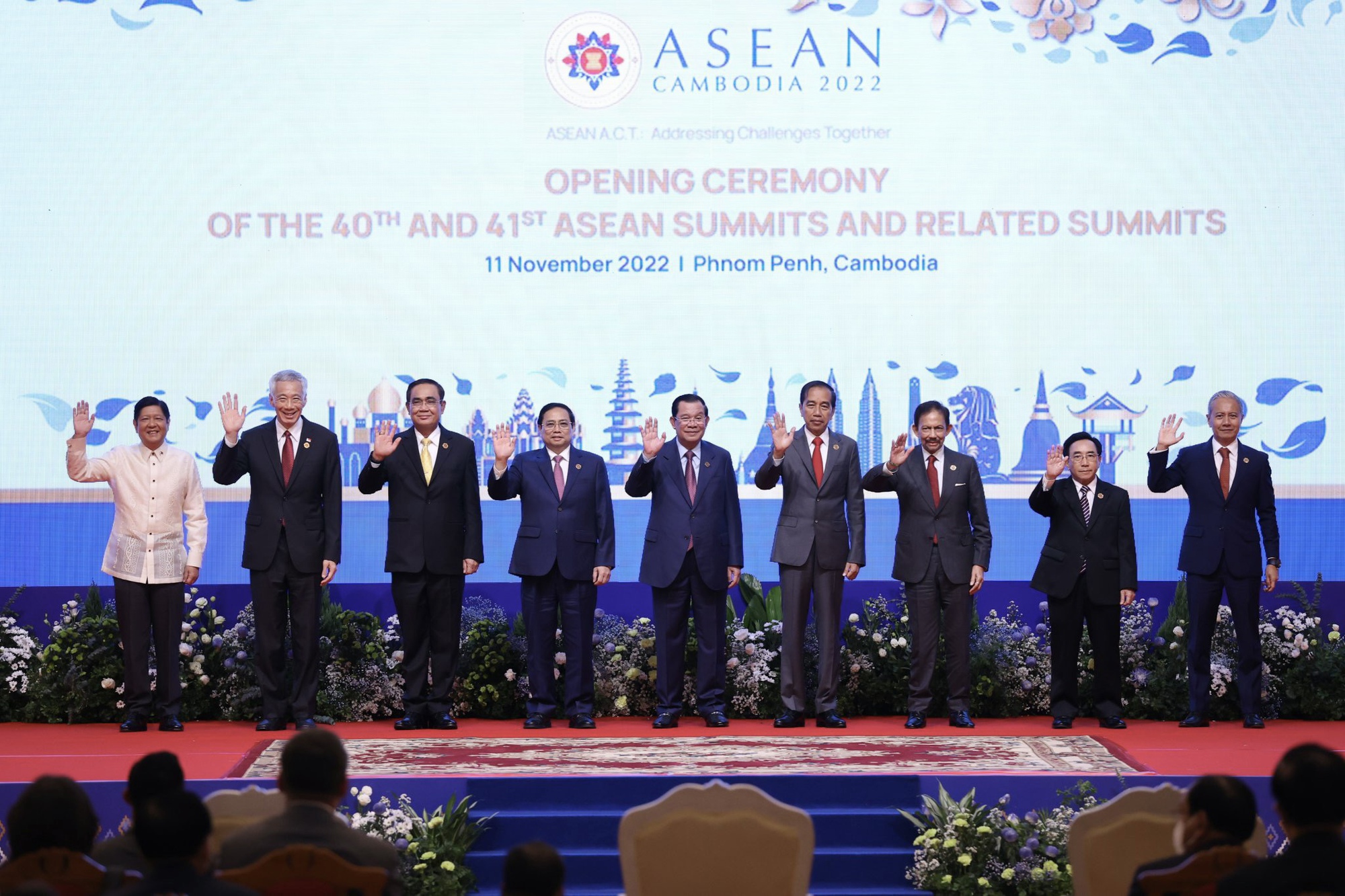 Thủ tướng Phạm Minh Chính tham dự lễ khai mạc chính thức Hội nghị Cấp cao ASEAN - Ảnh 5. Thủ tướng Phạm Minh Chính tham dự lễ khai mạc chính thức Hội nghị Cấp cao ASEAN - Ảnh 5.