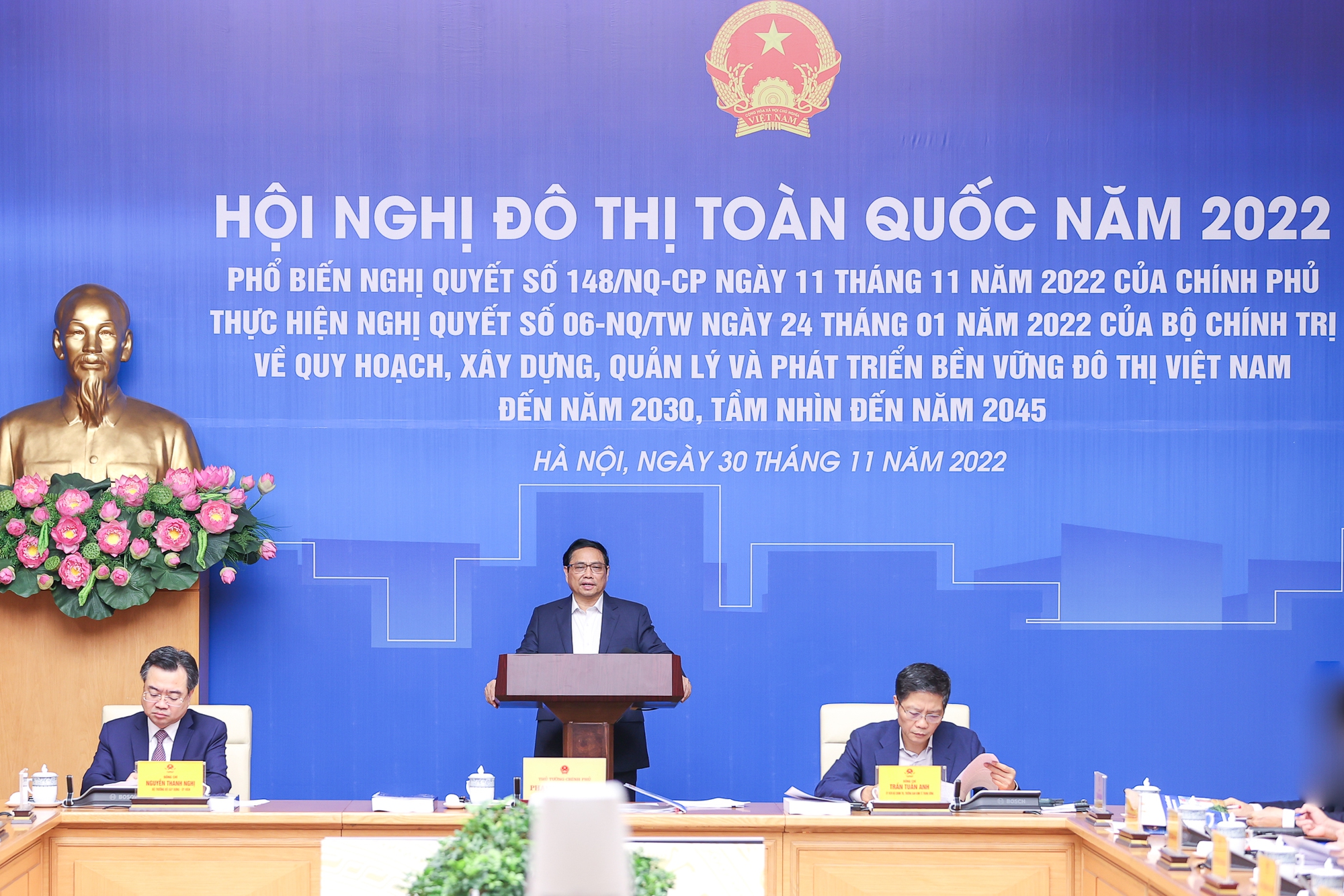 Thủ tướng Phạm Minh Chính chủ trì Hội nghị đô thị toàn quốc - Ảnh 2. Thủ tướng Phạm Minh Chính chủ trì Hội nghị đô thị toàn quốc - Ảnh 2.