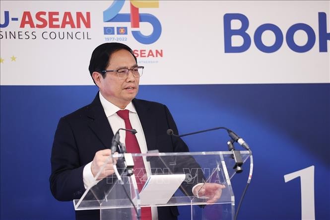 5 thông điệp của Thủ tướng tại Hội nghị Thượng đỉnh Kinh doanh ASEAN-EU - Ảnh 1. 5 thông điệp của Thủ tướng tại Hội nghị Thượng đỉnh Kinh doanh ASEAN-EU - Ảnh 1.