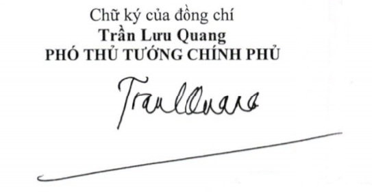 Giới thiệu chữ ký của 2 Phó Thủ tướng - Ảnh 2. Giới thiệu chữ ký của 2 Phó Thủ tướng - Ảnh 2.