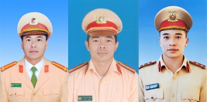 Cấp bằng Tổ quốc ghi công cho 3 chiến sĩ Công an hy sinh khi thực hiện nhiệm vụ cứu hộ, cứu nạn tại đèo Bảo Lộc - Ảnh 1.