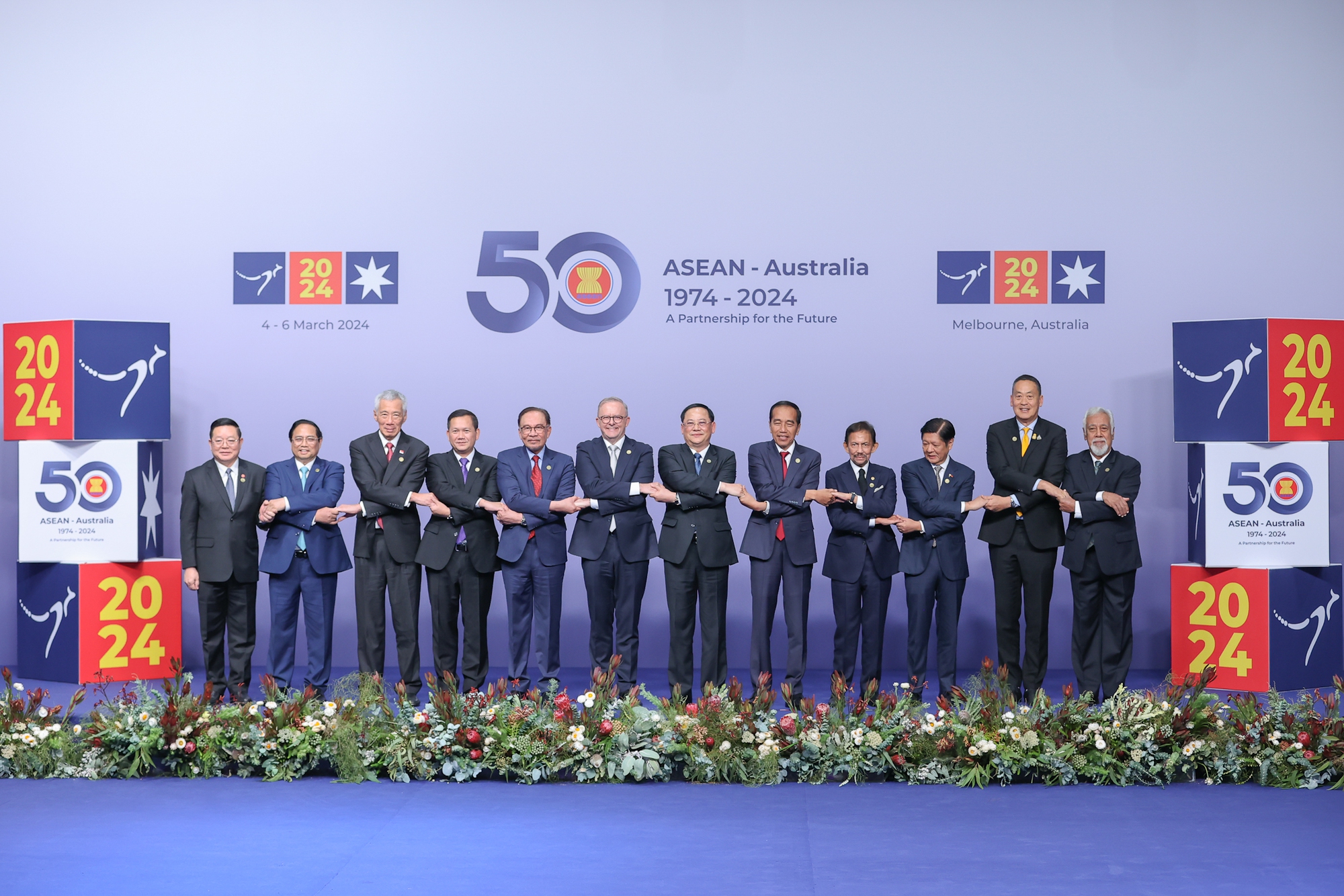 Thủ tướng dự Lễ đón các Trưởng đoàn tham dự Hội nghị Cấp cao ASEAN – Australia- Ảnh 2. Thủ tướng dự Lễ đón các Trưởng đoàn tham dự Hội nghị Cấp cao ASEAN – Australia- Ảnh 2.