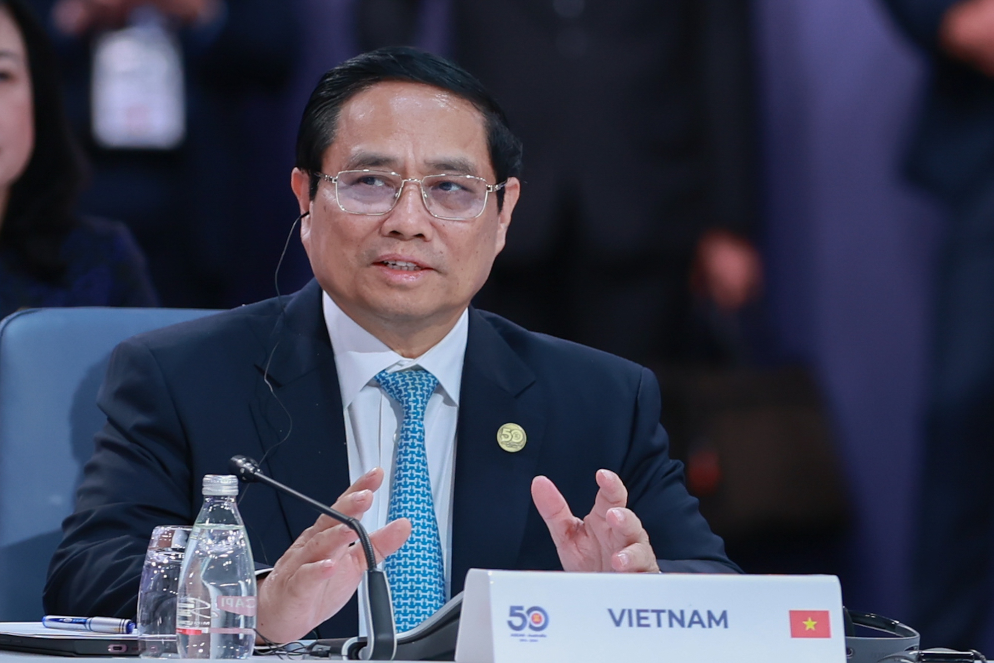 Thủ tướng Phạm Minh Chính dự Phiên họp toàn thể Hội nghị Cấp cao đặc biệt ASEAN - Australia- Ảnh 1. Thủ tướng Phạm Minh Chính dự Phiên họp toàn thể Hội nghị Cấp cao đặc biệt ASEAN - Australia- Ảnh 1.