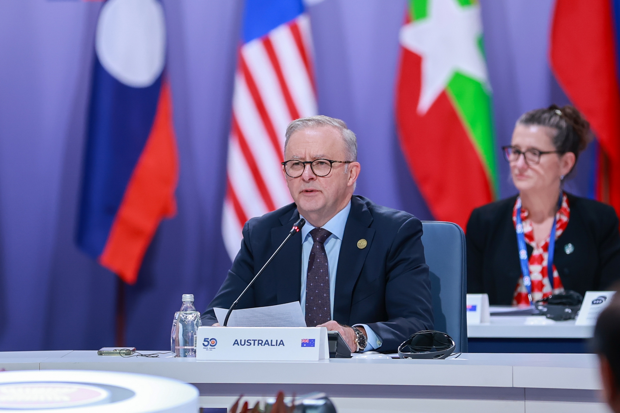 Thủ tướng Phạm Minh Chính dự Phiên họp toàn thể Hội nghị Cấp cao đặc biệt ASEAN - Australia- Ảnh 5. Thủ tướng Phạm Minh Chính dự Phiên họp toàn thể Hội nghị Cấp cao đặc biệt ASEAN - Australia- Ảnh 5.