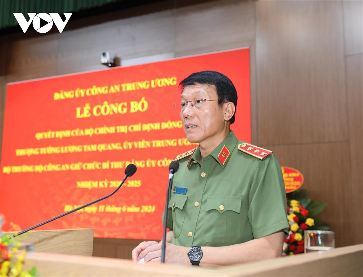 thượng tướng lương tam quang giữ chức bí thư Đảng uỷ công an trung ương hình ảnh 4 thuong tuong luong tam quang giu chuc bi thu Dang uy cong an trung uong hinh anh 4