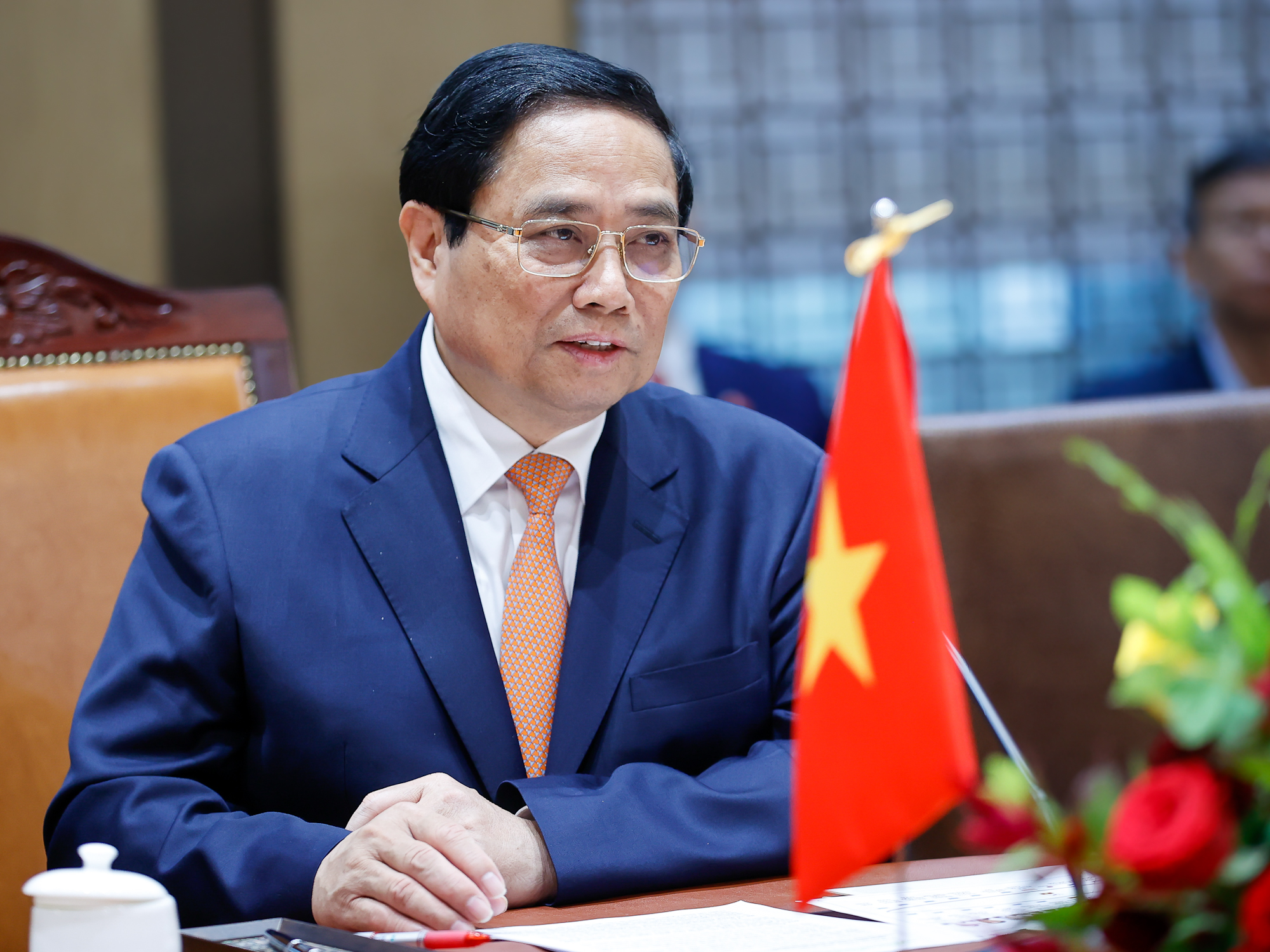 Thủ tướng Phạm Minh Chính hội kiến Chủ tịch Quốc hội Hàn Quốc- Ảnh 4. Thủ tướng Phạm Minh Chính hội kiến Chủ tịch Quốc hội Hàn Quốc- Ảnh 4.