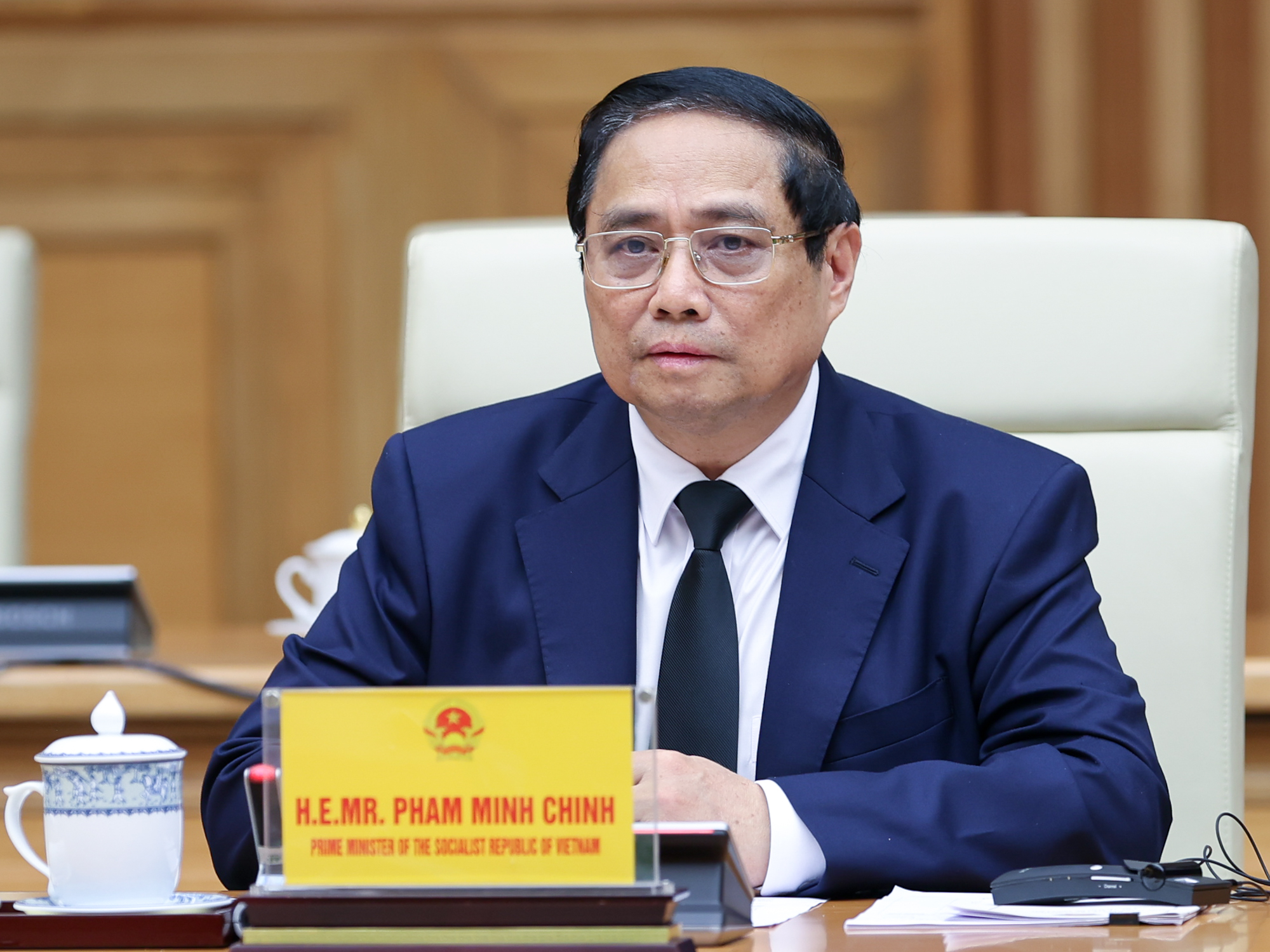 Thủ tướng Phạm Minh Chính tiếp Chủ tịch Quốc hội Cuba sang dự lễ tang Tổng Bí thư Nguyễn Phú Trọng- Ảnh 3. Thủ tướng Phạm Minh Chính tiếp Chủ tịch Quốc hội Cuba sang dự lễ tang Tổng Bí thư Nguyễn Phú Trọng- Ảnh 3.
