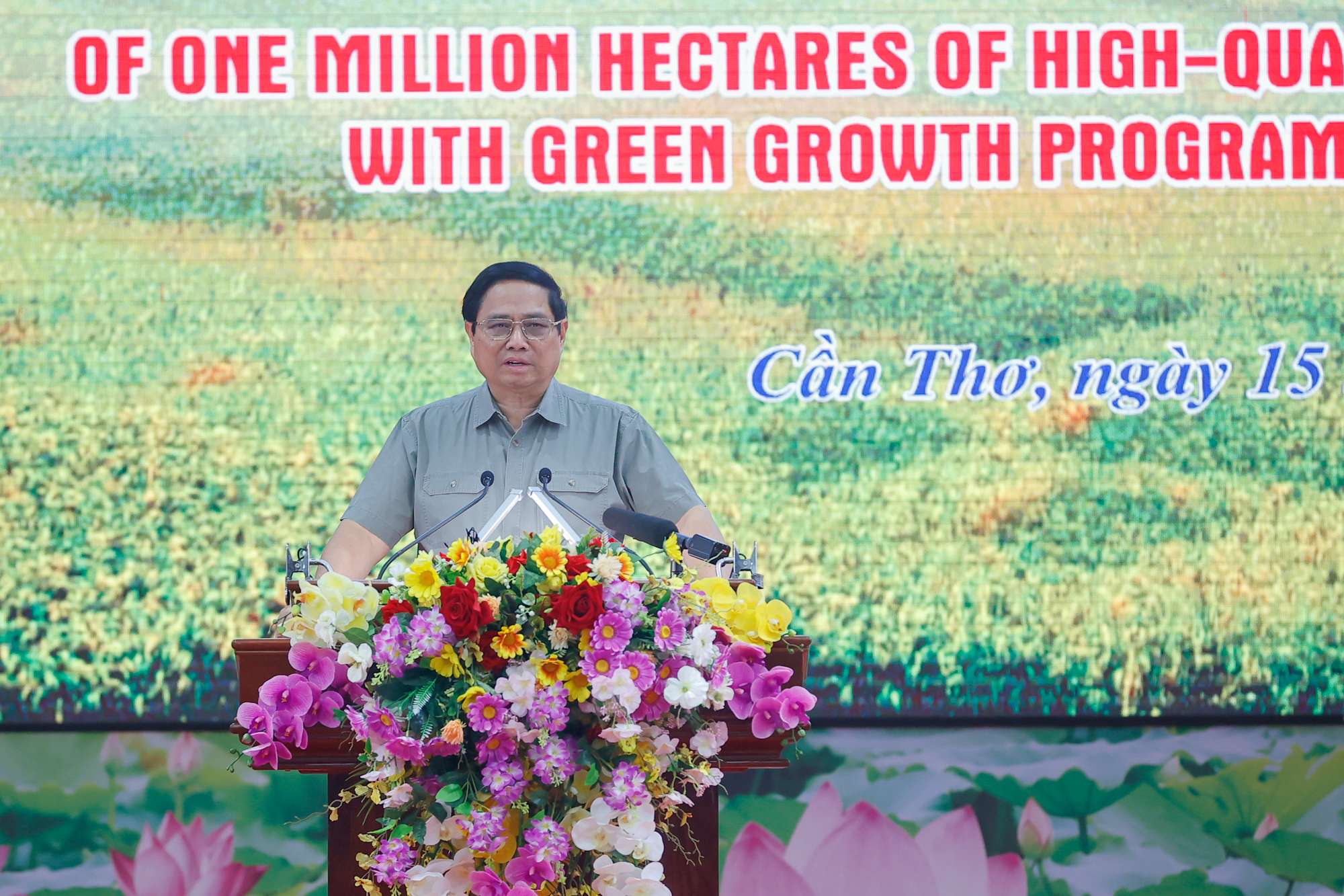 Thủ tướng chủ trì Hội nghị về Đề án một triệu héc-ta lúa chất lượng cao, phát thải thấp tại ĐBSCL- Ảnh 2. Thủ tướng chủ trì Hội nghị về Đề án một triệu héc-ta lúa chất lượng cao, phát thải thấp tại ĐBSCL- Ảnh 2.