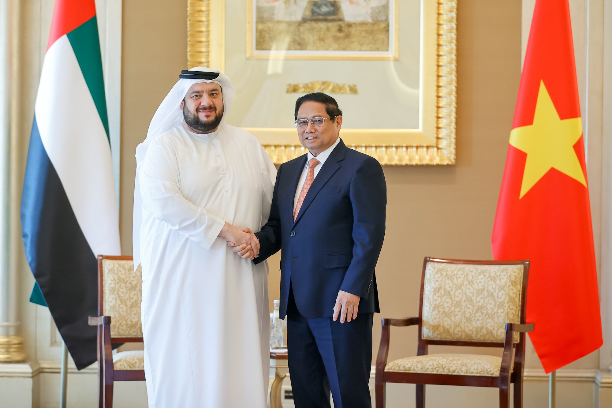 Thủ tướng: UAE là ưu tiên hàng đầu trong hợp tác đầu tư- Ảnh 1. Thủ tướng: UAE là ưu tiên hàng đầu trong hợp tác đầu tư- Ảnh 1.