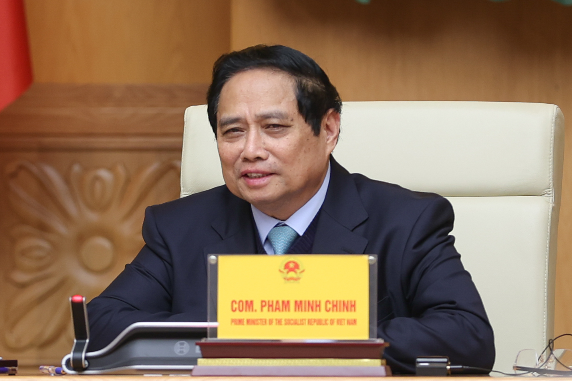 Thủ tướng Phạm Minh Chính tiếp Đại sứ Trung Quốc Hà Vĩ- Ảnh 1. Thủ tướng Phạm Minh Chính tiếp Đại sứ Trung Quốc Hà Vĩ- Ảnh 1.