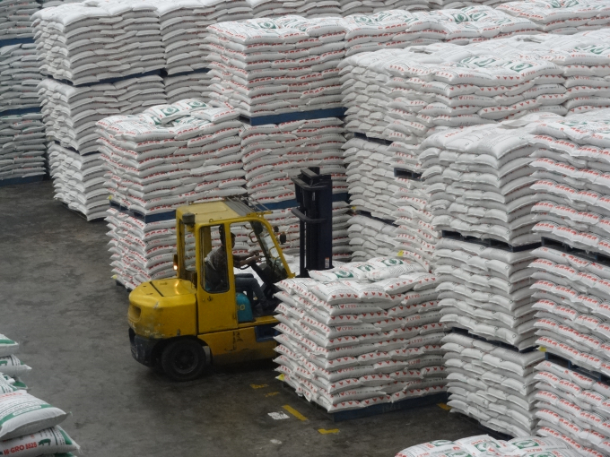 A animal feed factory in Vietnam.