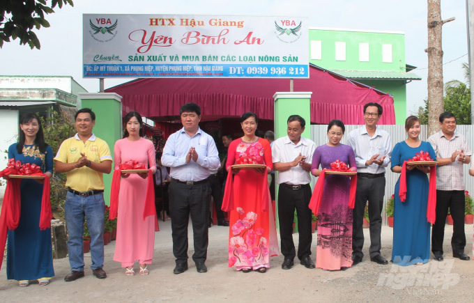 Hợp tác xã Hậu Giang Yên Bình An được tỉnh Hậu Giang chọn hỗ trợ xây dựng trụ sở làm việc và khu nhà xưởng, máy móc phục vụ sản xuất, phát triển kinh tế tập thể. Ảnh: Văn Vũ.