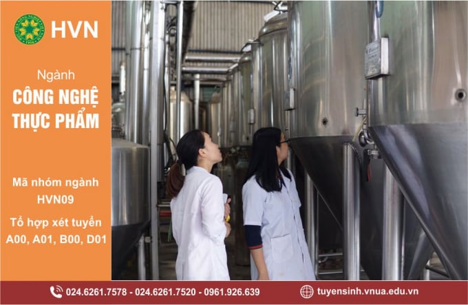 1-115335_915.jpg Thông tin tuyển sinh ngành Công nghệ thực phẩm của Học viện Nông nghiệp Việt Nam. Ảnh: HVNN