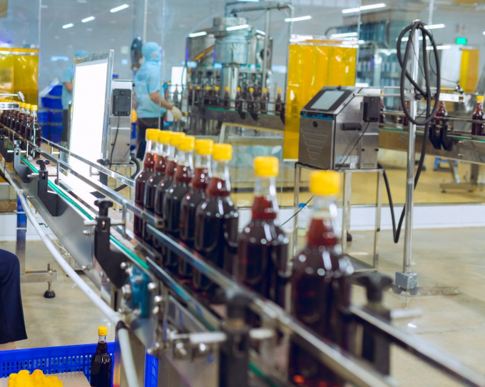 Fish sauce production line at 584 Nha Trang's factory.