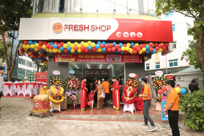 Khai trương chuỗi cửa hàng CP Fresh Shop Hà Đông, Hà Nội. Ảnh: Quang Linh.
