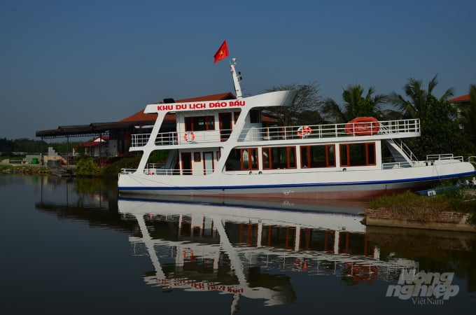 A corner of Bau island tourist area - a model of rural tourism experience by Mr. Bui Minh Hoa. Photo: Duong Dinh Tuong.