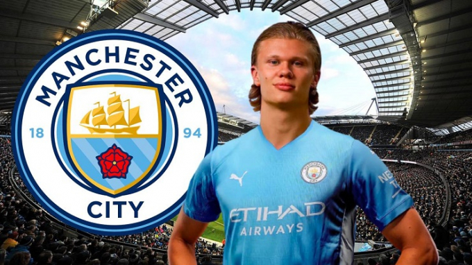 Erling Haaland ký hợp đồng với Man City.