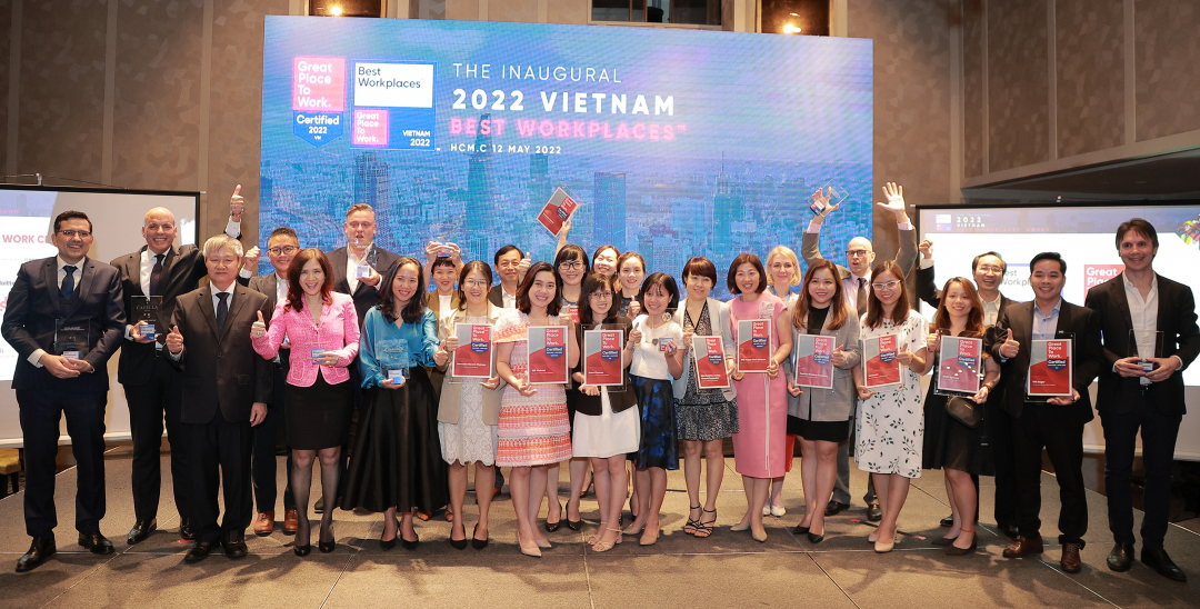 Fifteen businesses are awarded the title '2022 Vietnam Best Workplaces' by Great Place to Work®.