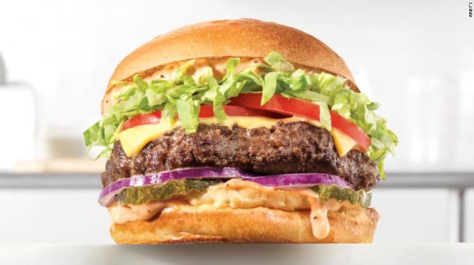 Arby's Wagyu Steakhouse Burger is the first burger Arby's is adding to its menu. Photo: CNN