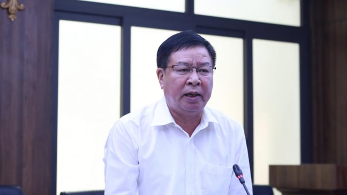 Mr. Tran Xuan Hanh, Deputy General Director of Navetco Company, said that the price of the vaccine is expected to range from 34,000 to 36,000 VND/dose. Photo: Nguyen Hung.