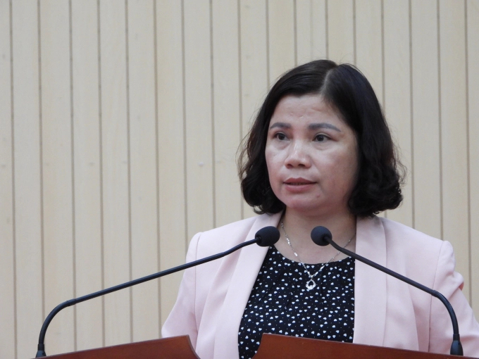 Deputy Director of Binh Phuoc Department of Agriculture and Rural Development, Le Thi Anh Tuyet.