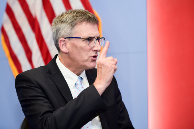 Mr. Jason Hafemeiser believed that the potential for agricultural cooperation between Vietnam and the US is great and there are many approaches to this potential. Photo: Tung Dinh.