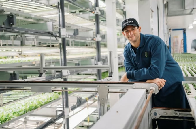 Irving Fain is the founder of Bowery Farming, a leader among a nascent crop of companies trying to revolutionise the world’s food supply through vertical farming. Photo: Michael George