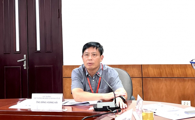 d41e0718ed532f0d7642-021656_336.jpg Ông Đặng Hoàng Hải, Cục trưởng Cục Thương mại điện tử và Kinh tế số.