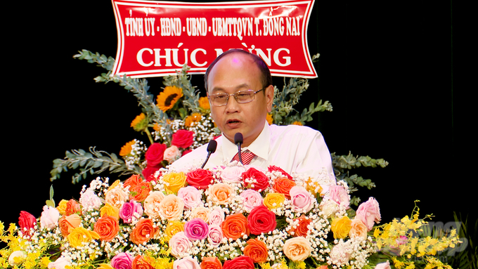 5-165056_121.jpg Ông Trần Lâm Sinh, Phó Giám đốc Sở NN-PTNT tỉnh Đồng Nai phát biểu tại Hội nghị. Ảnh: Minh Sáng.