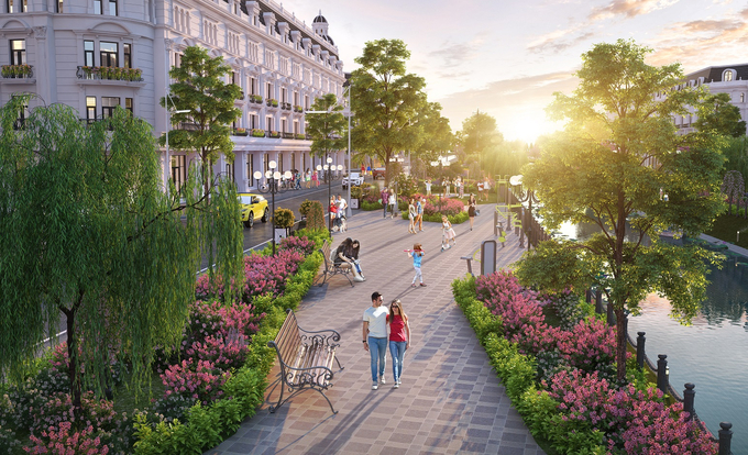 Công viên thể thao ngoài trời khu đô thị Danko Avenue.