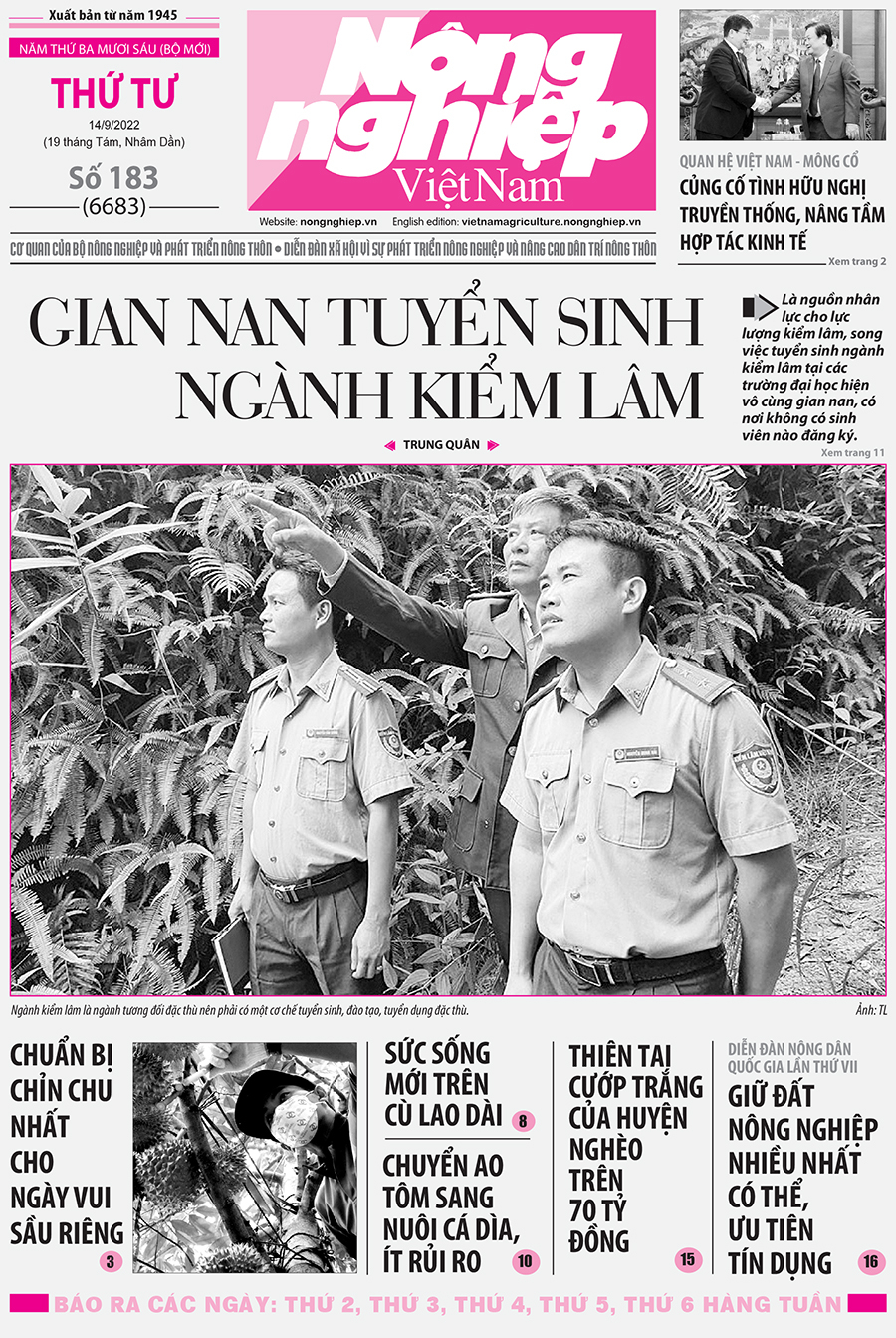 Tin nông nghiệp nổi bật trên số 183 ngày 14/9/2022